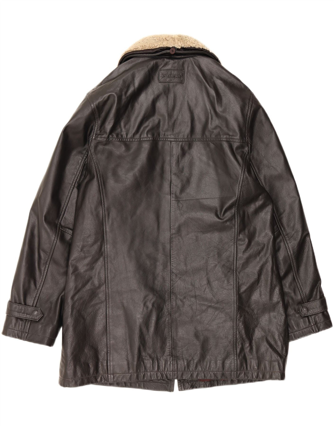 ARMA Womens Leather Jacket UK 18 XL  Black Vintage Arma and Second-Hand Arma from Messina Hembry 
