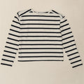 FRENCH CONNECTION Womens Top Long Sleeve UK 10 Small White Striped Vintage French Connection and Second-Hand French Connection from Messina Hembry 