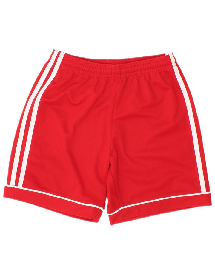Adidas Boys Climalite Sport Shorts 9-10 Years Red Polyester