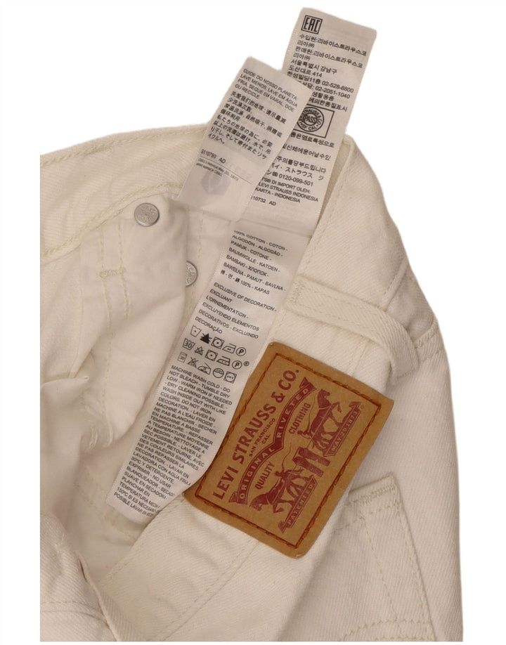 Levi's Womens Denim Skirt W27 Small White Cotton