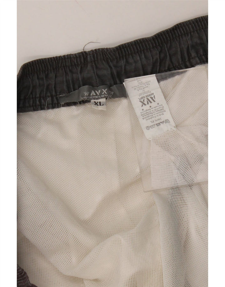 AVIREX Mens Graphic Swimming Shorts XL White Polyester
