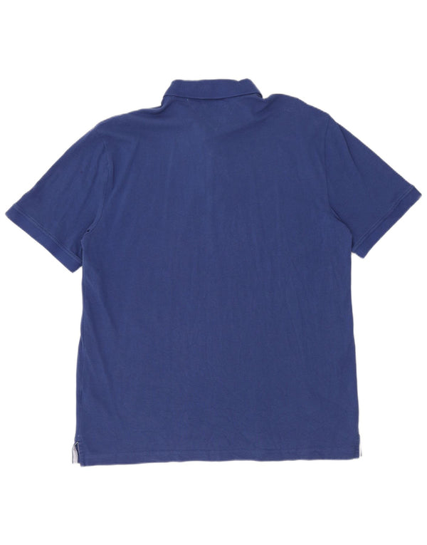 Polo a maniche corte da uomo Tommy Hilfiger 2XL in cotone blu