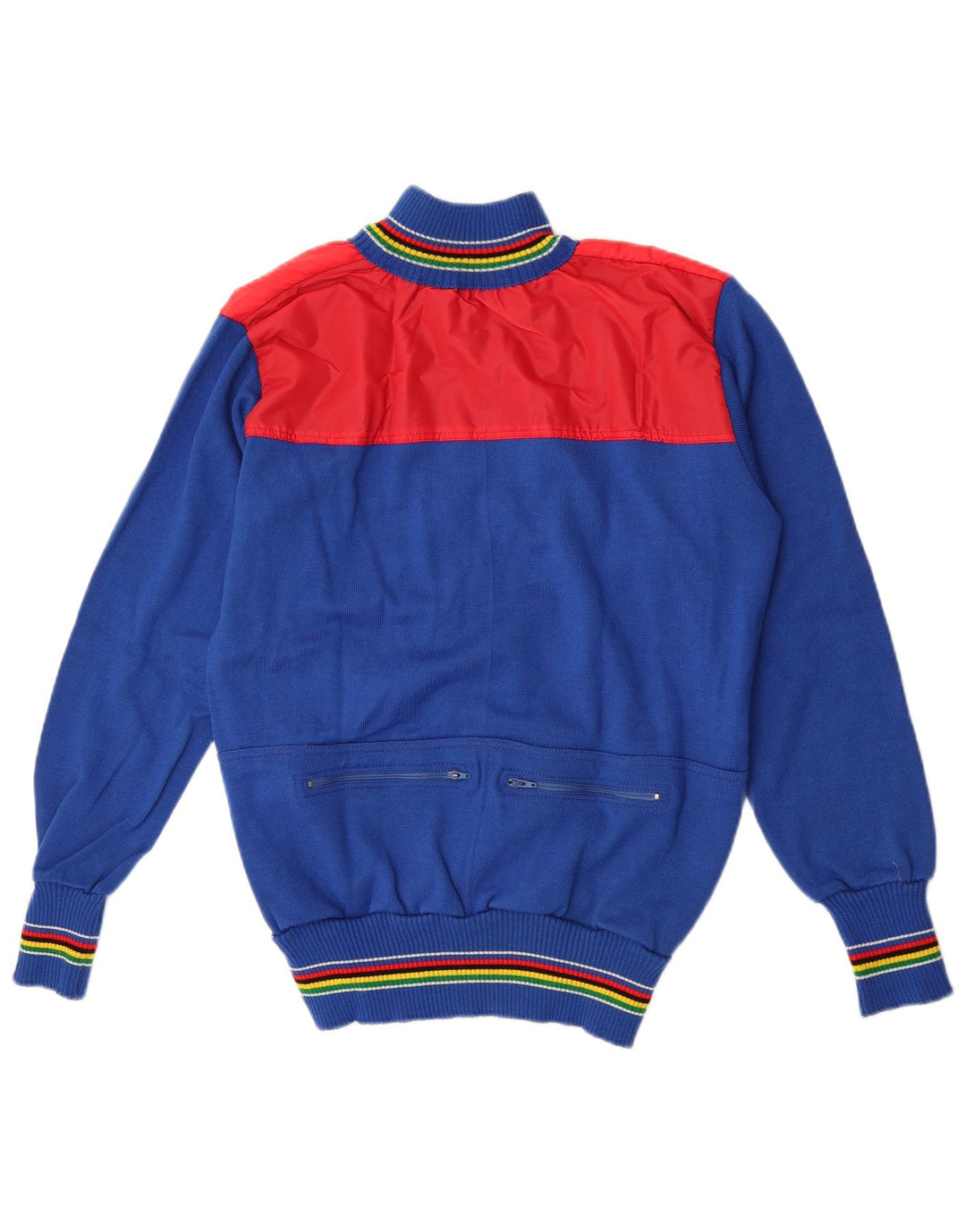 Vintage herre cardigan sweater Medium Flerfarvet Colourblock