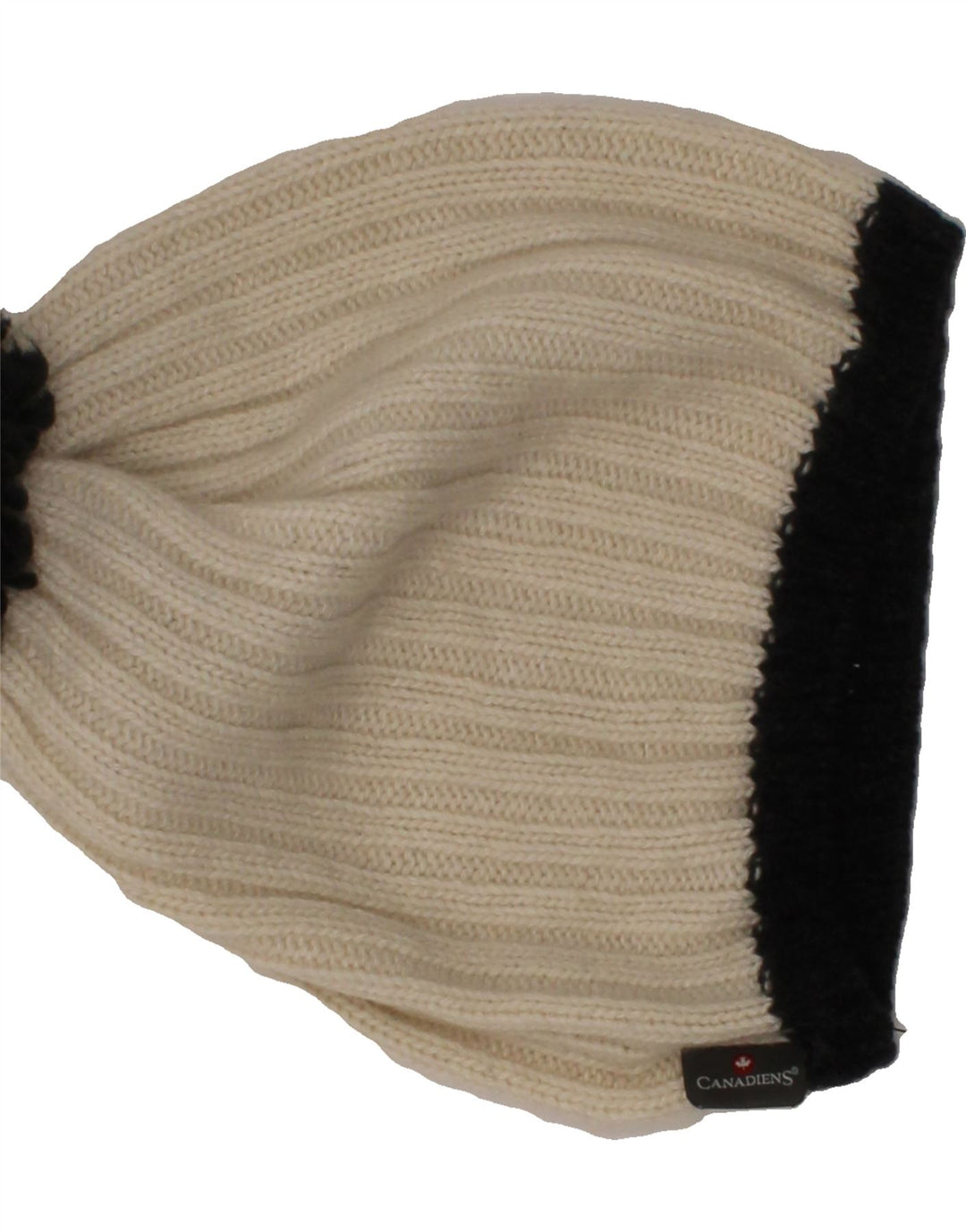 CANADIENS Mens Knit Bobble Hat One Size Off White Colourblock Winter Vintage Canadiens and Second-Hand Canadiens from Messina Hembry 