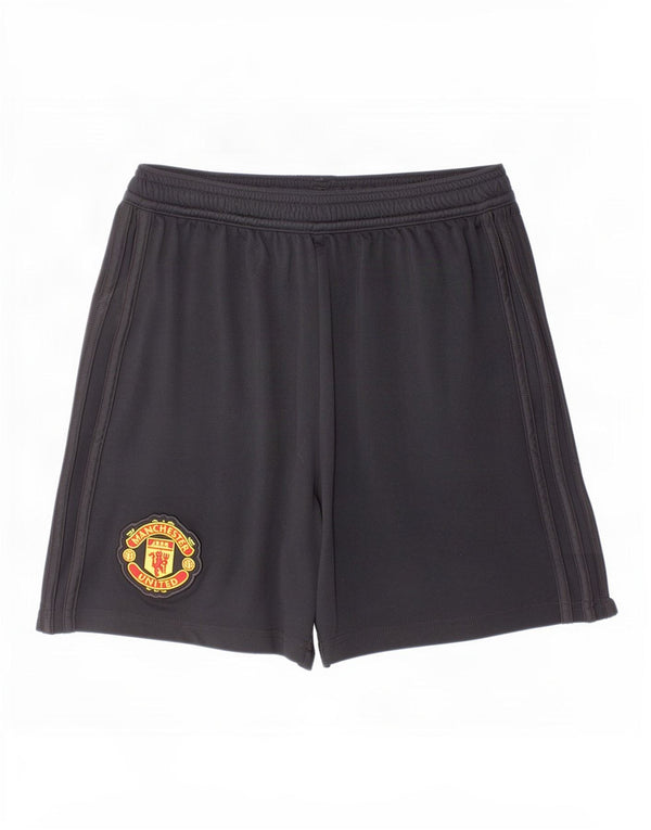 Adidas Jungen Manchester United Sportshorts 11–12 Jahre, schwarzes Polyester