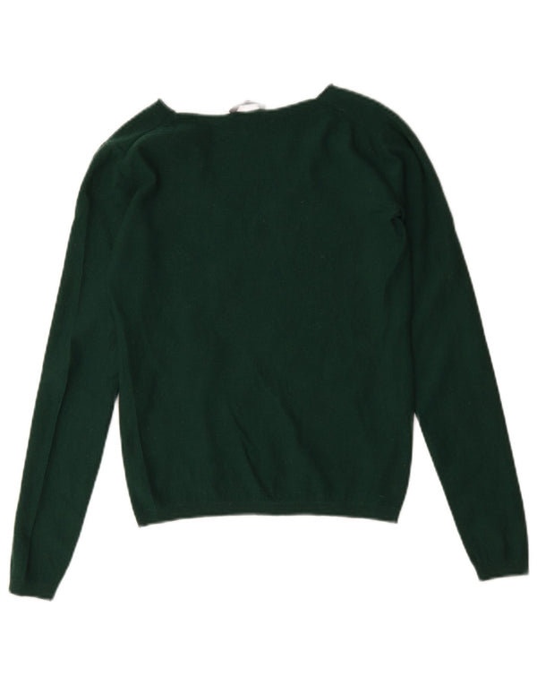 Maglione maglione con scollo a V da donna Max & Co. UK 10 piccolo verde