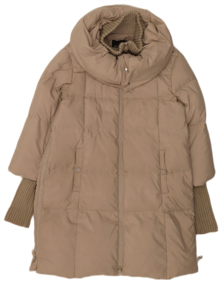 Max & Co. Womens Padded Jacket UK 10 Small Beige Polyester