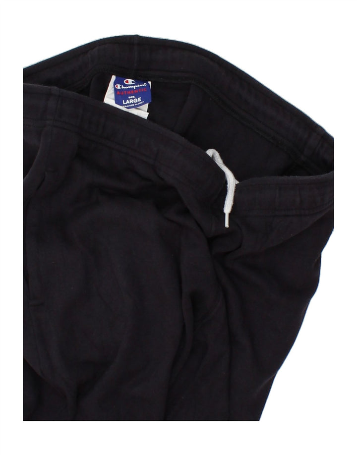 CHAMPION Mens Tracksuit Trousers Large Navy Blue Cotton Vintage Champion and Second-Hand Champion from Messina Hembry 