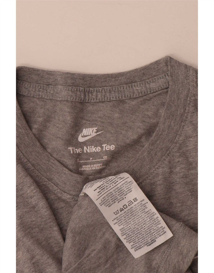 Nike Mens T-Shirt Top Small Grey Cotton