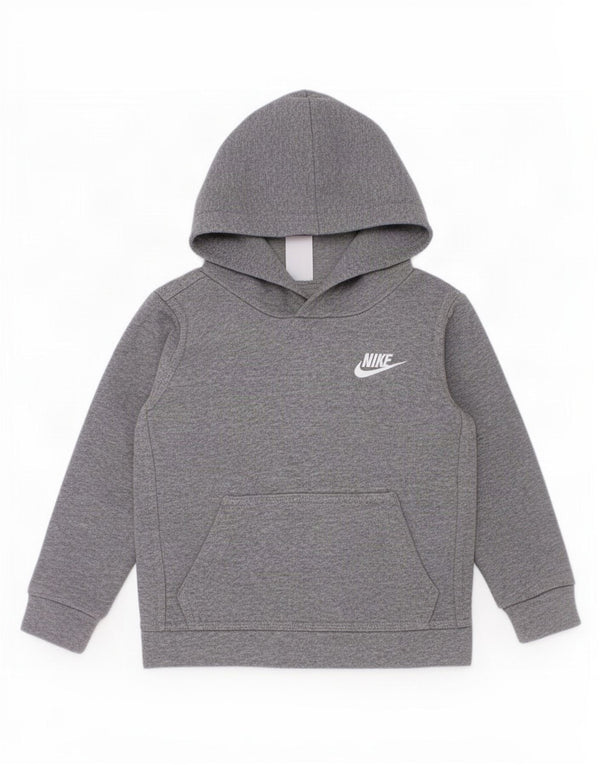Nike Boys Hoodie Jumper 2-3 år Grå Flecked Bomuld