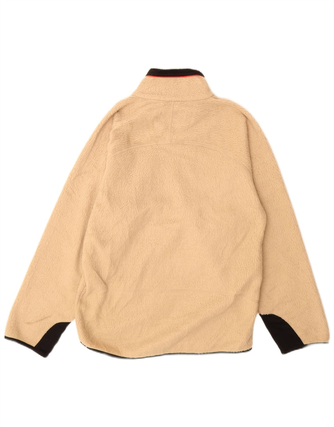 Fila Mens Italia Fleece Jacket UK 36 Small Beige Colourblock Polyester