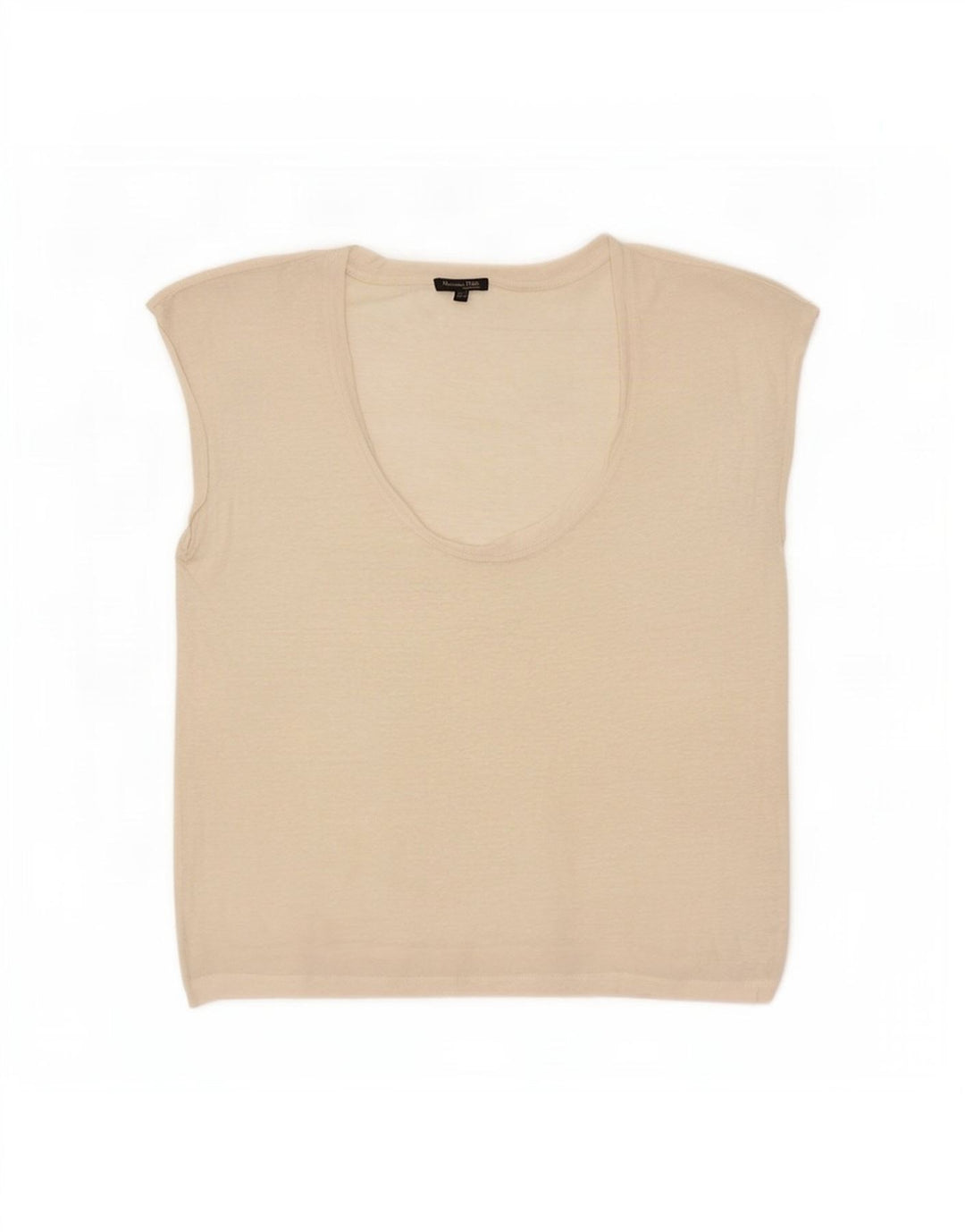 Massimo Dutti Damen Weste Top UK 14 Medium Off White
