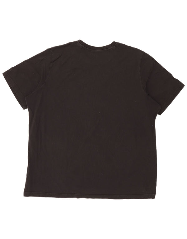 Camiseta gráfica masculina Adidas Top 2XL algodão preto