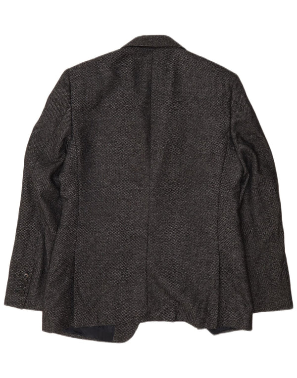 Reiss Mens 1 Button Blazer Jacket UK 36 Small Navy Blue