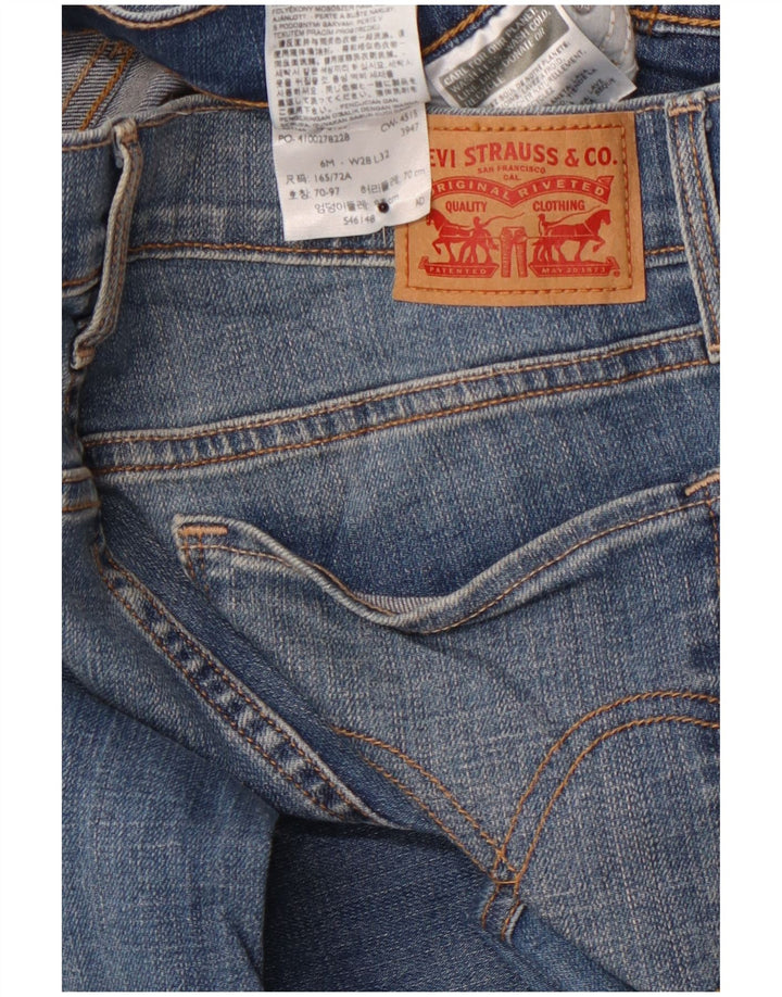 LEVI'S Jeans 515 Bootcut da donna US 6 medio W32 L28 cotone blu