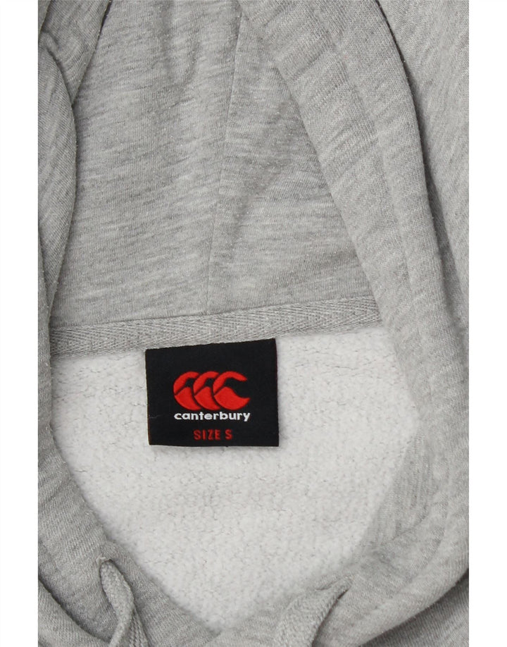 CANTERBURY Mens Graphic Hoodie Jumper Small Grey
