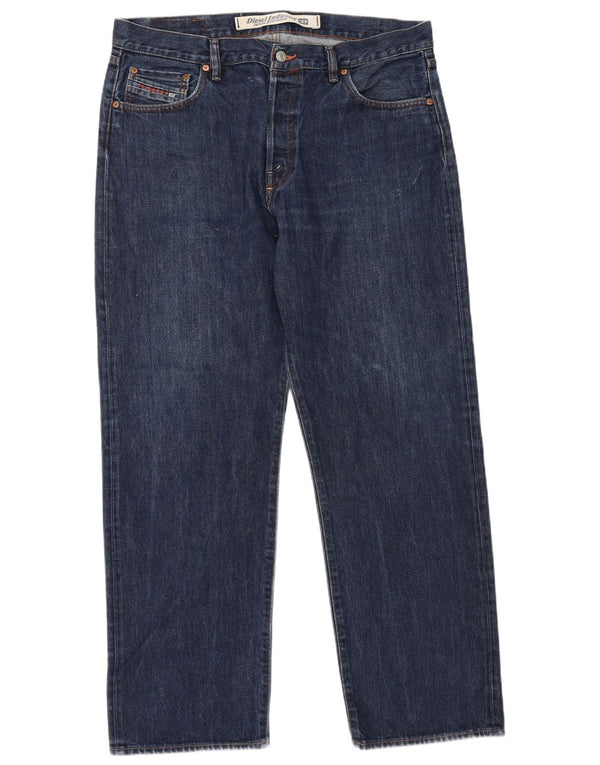 Diesel Jean droit homme W38 L30 bleu marine coton
