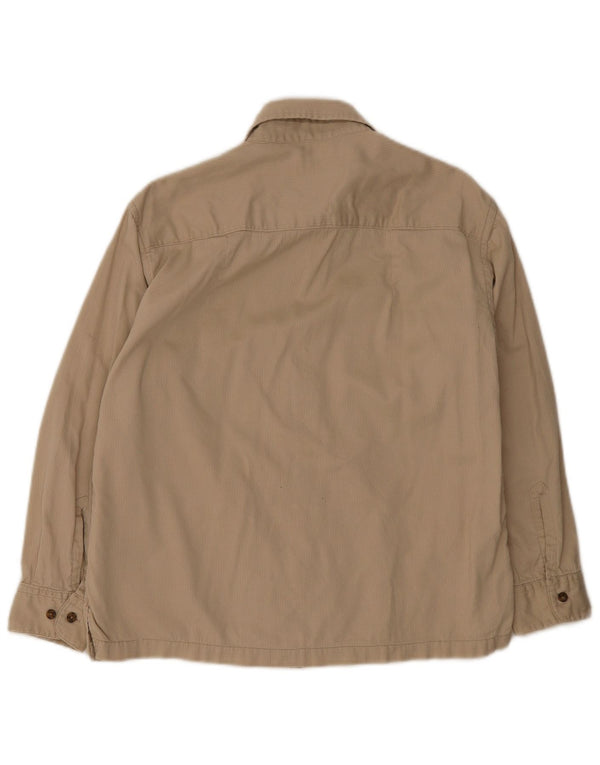Wrangler Boys Shirt 14-15 Years Large Beige Pinstripe