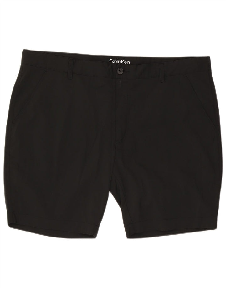 Calvin Klein Mens Chino Shorts W40 XL  Black Polyester