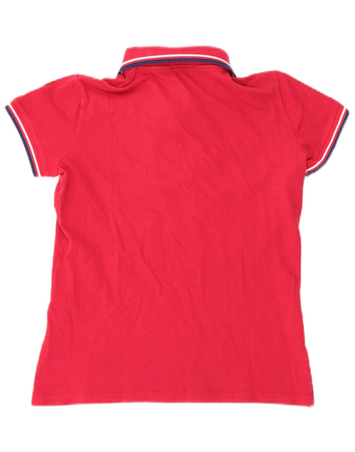 Fred Perry Womens Polo Shirt UK 14 Large Red