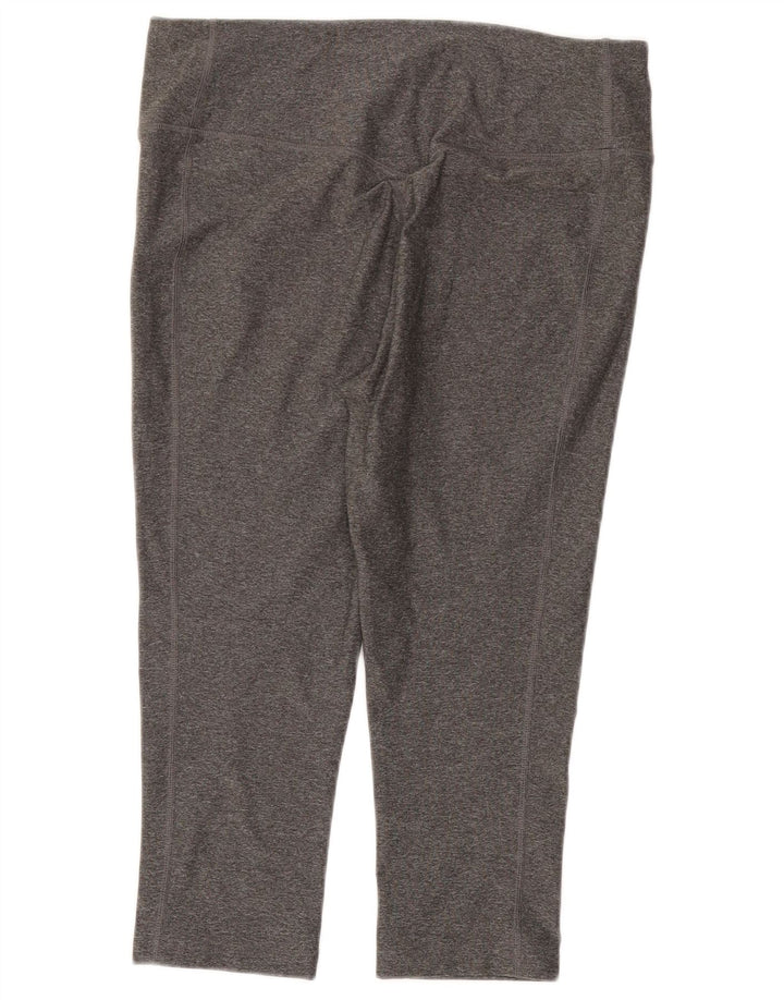 Nike Legging Capri Dri Fit pour femme UK 16 Large Gris Polyester