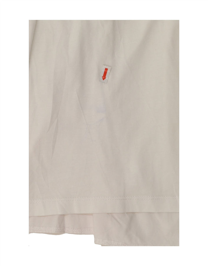 ZARA Womens Blouse Top UK 10 Small White Vintage Zara and Second-Hand Zara from Messina Hembry 