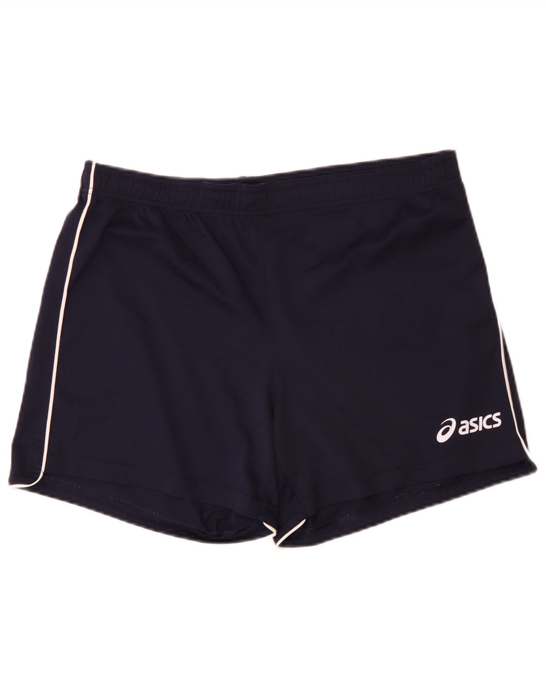 Asics Mens Sport Shorts Large Navy Blue Polyester