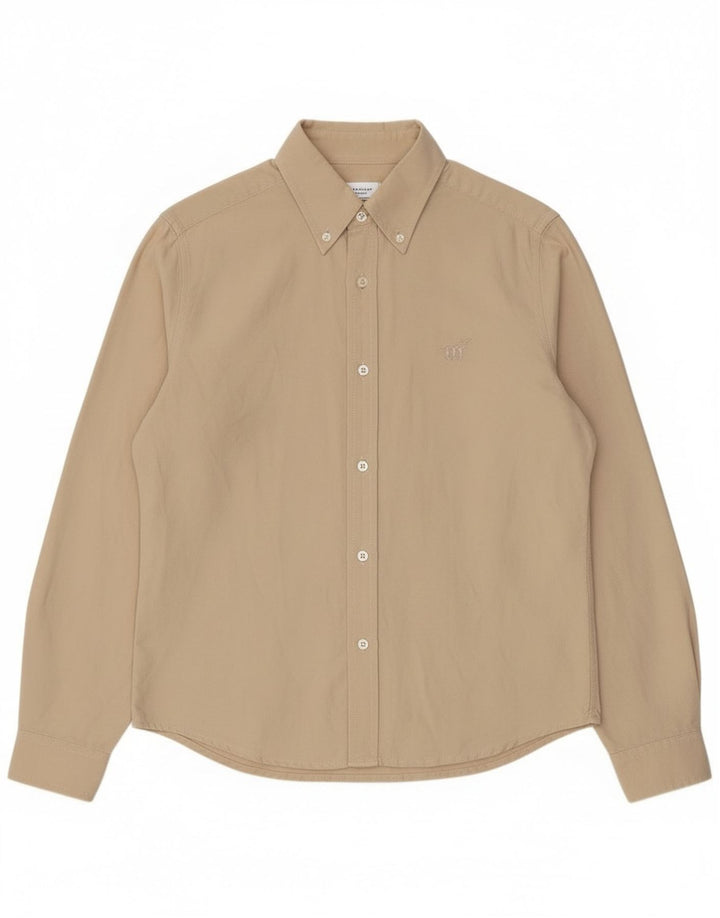 Henry Cottons Womens Shirt IT 44 Medium Beige Cotton