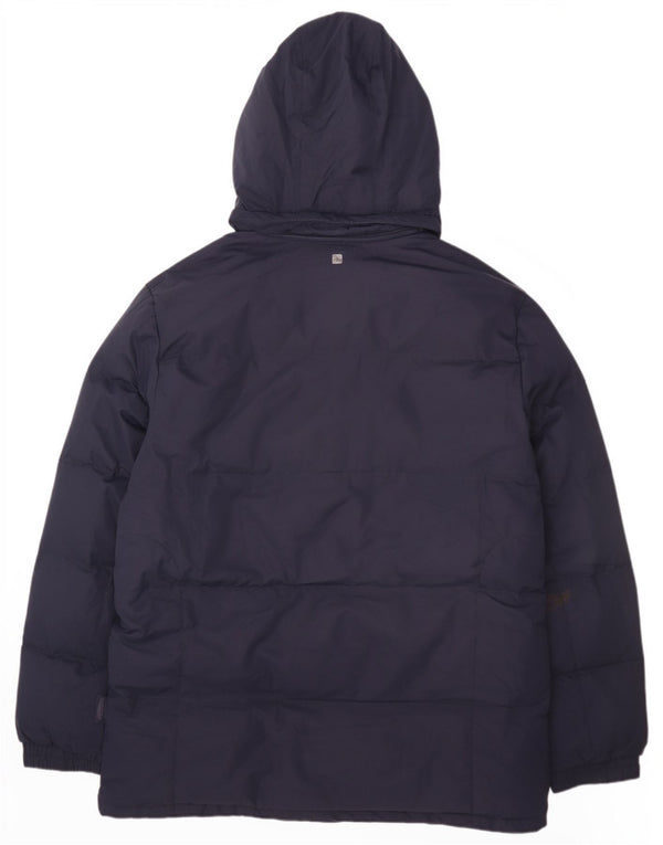 Mountain Warehouse Veste matelassée à capuche pour homme UK 40 Large Bleu marine