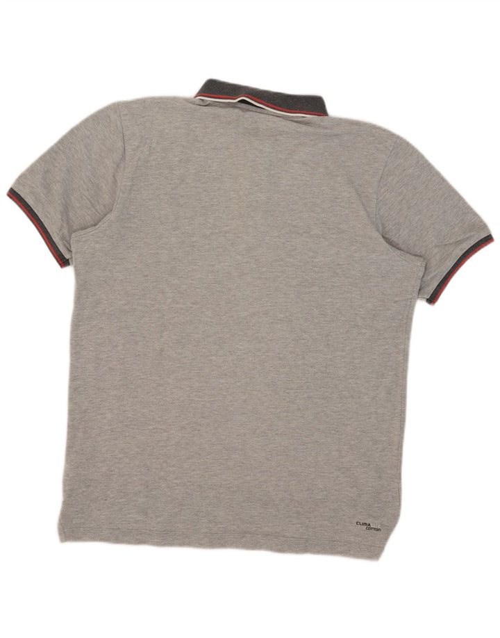Adidas Mens Clima 365 Polo Shirt Medium Grey Cotton