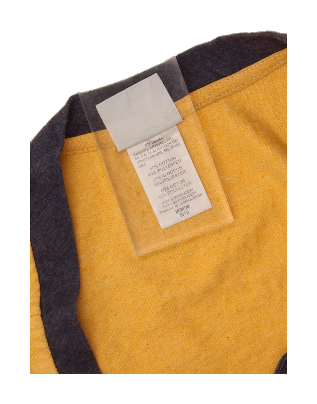 NFL Womens Graphic Top Long Sleeve US 8/10 Medium Yellow Colourblock Vintage NFL and Second-Hand NFL from Messina Hembry 
