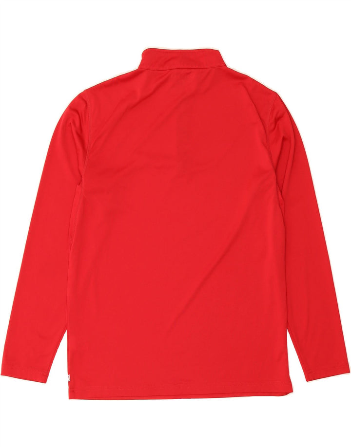 CALVIN KLEIN Mens Zip Neck Pullover Tracksuit Top Large Red Polyester Vintage Calvin Klein and Second-Hand Calvin Klein from Messina Hembry 