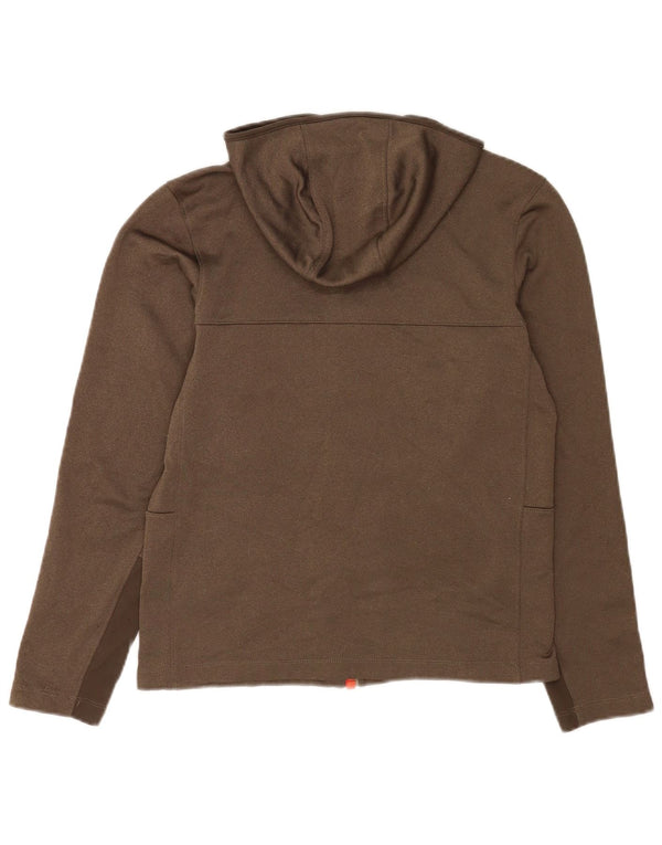 Felpa con cappuccio e zip da donna The North Face UK 10 Small Poliestere kaki