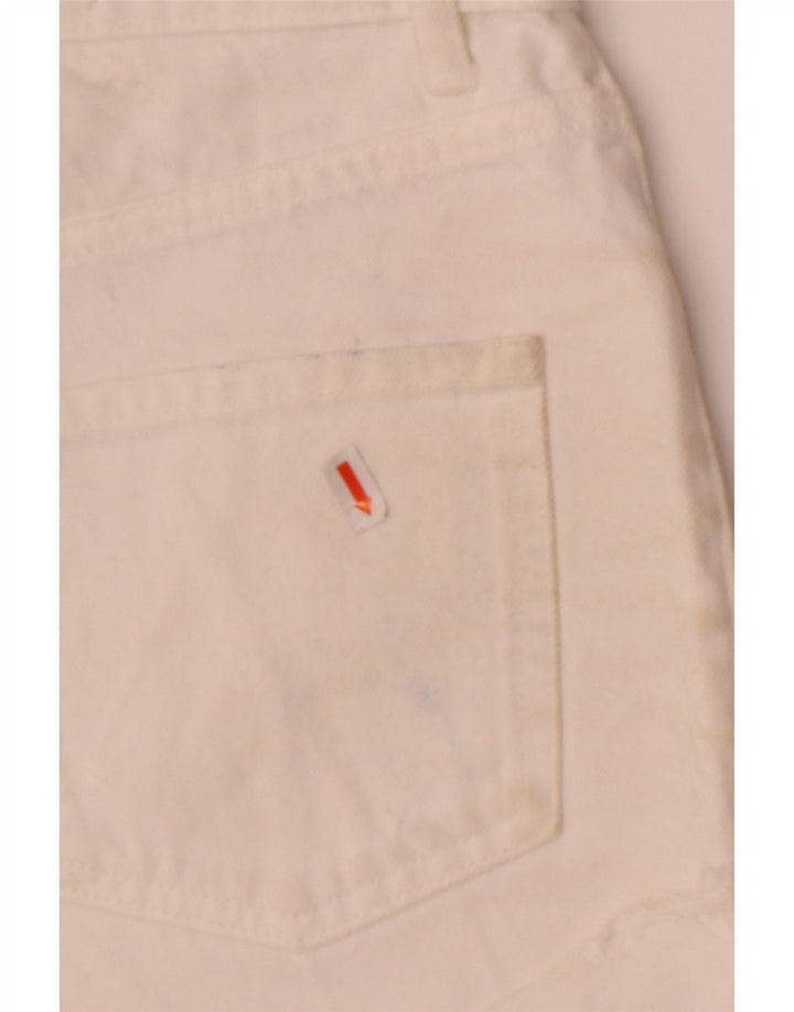 ZARA Womens Denim Shorts EU 34 2XS W24 White Vintage Zara and Second-Hand Zara from Messina Hembry 