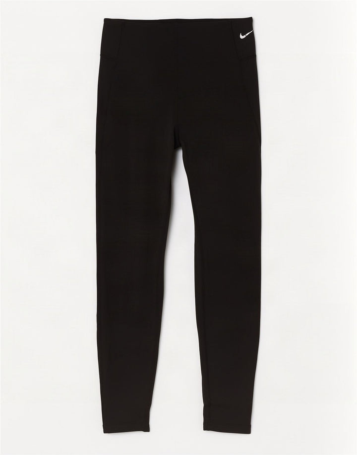 Nike Legging court Dri Fit pour femme UK 14 Noir moyen Polyester
