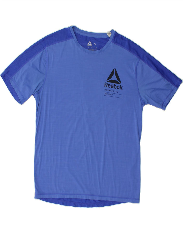 REEBOK Mens T-Shirt Top Small Blue Vintage Reebok and Second-Hand Reebok from Messina Hembry 