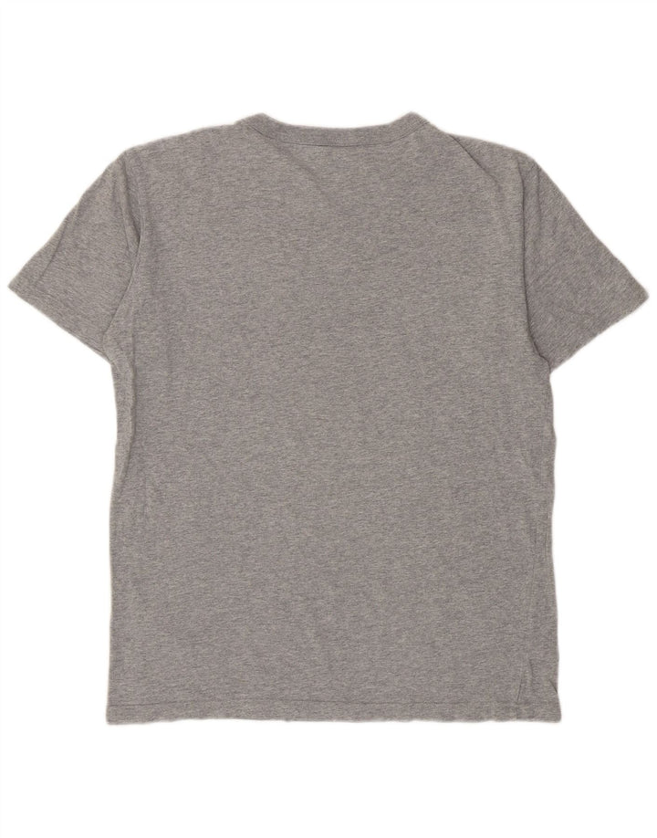Champion Mens Graphic T-Shirt Top Large Grey Flecked