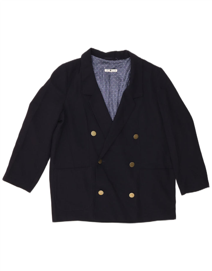 Marks & Spencer Womens Alexa Chung Blazer Jacket UK 14 Large Navy Blue