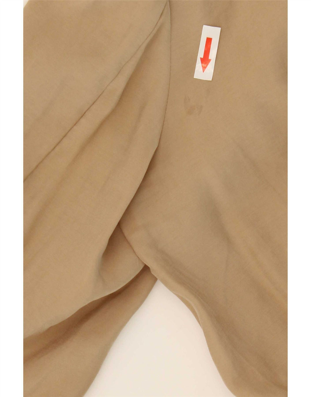 Zara Womens Open Waterfall Jacket UK 14 Medium Beige Modal