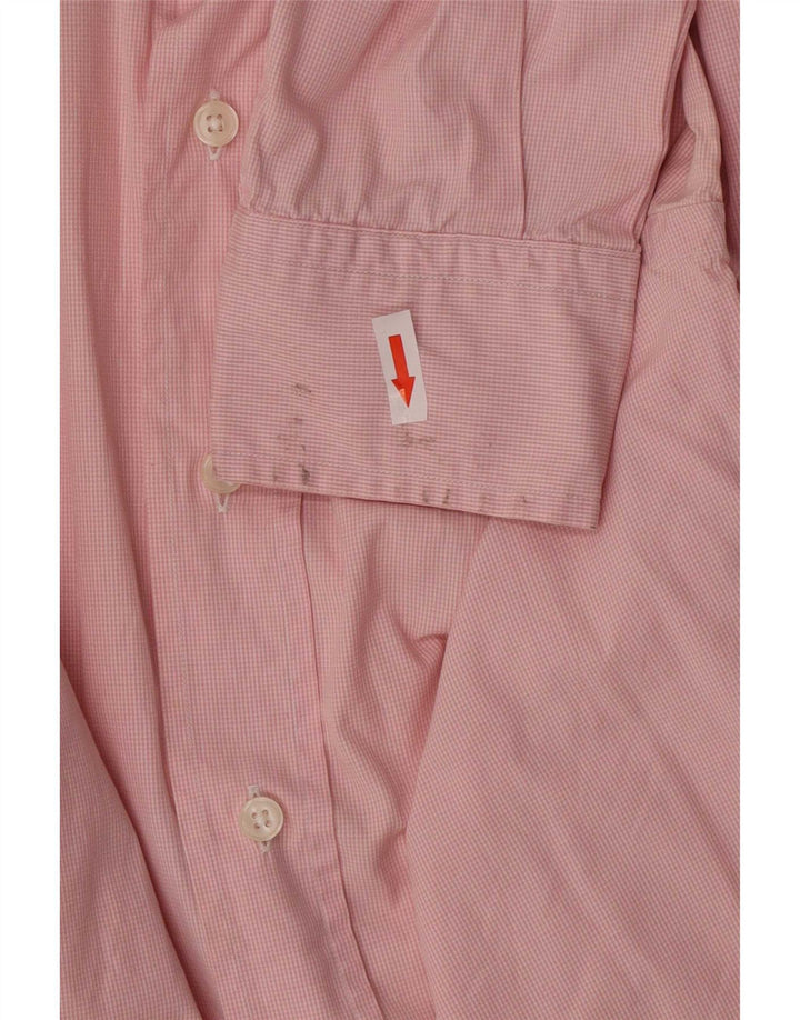Massimo Dutti Mens Shirt Size 44 XL Pink Cotton