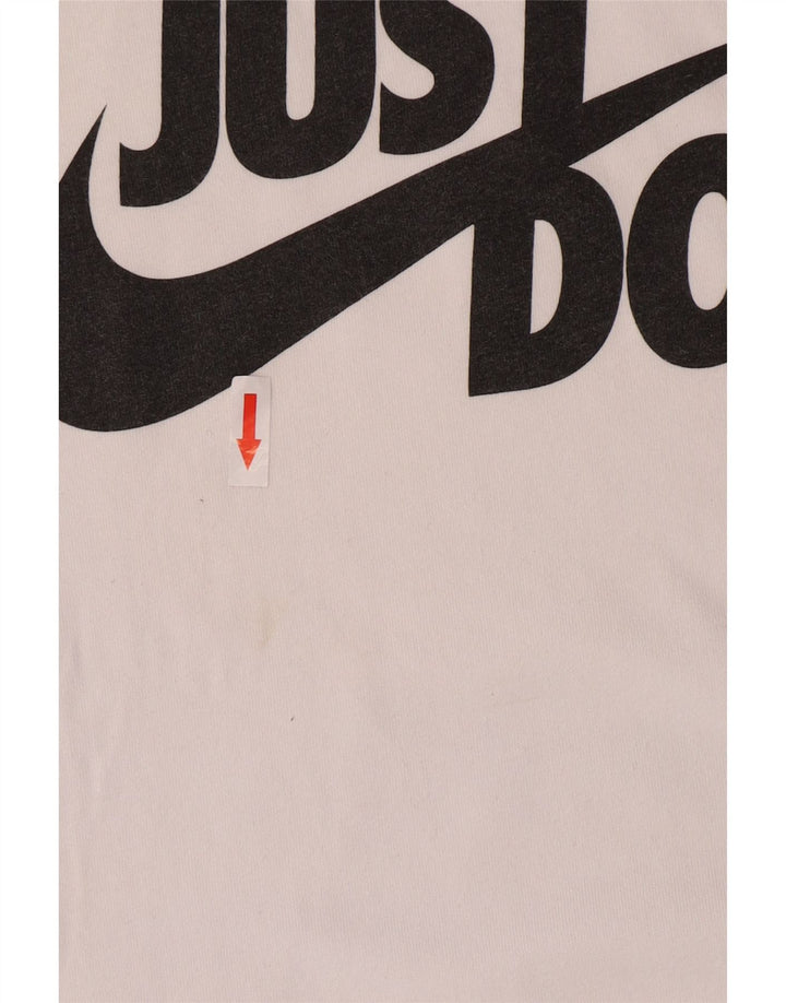 Adidas Mens Graphic T-Shirt Top Medium White Cotton