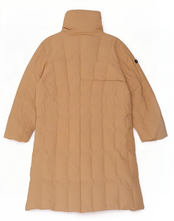 Post Card Womens Oversized Padded Coat UK 8 Small Beige Cotton