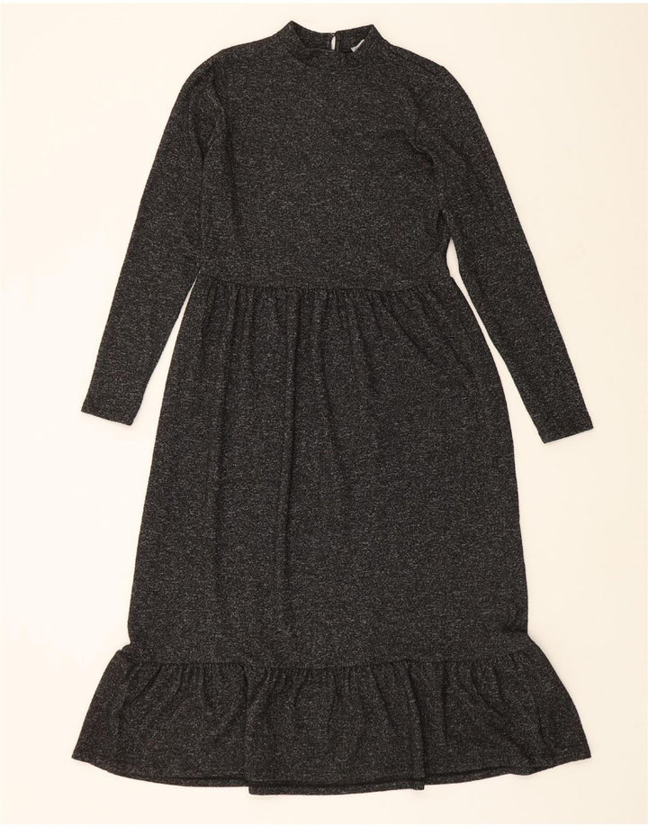 OASIS Womens Long Sleeve Jumper Dress UK 10 Small Grey Polyester Vintage Oasis and Second-Hand Oasis from Messina Hembry 