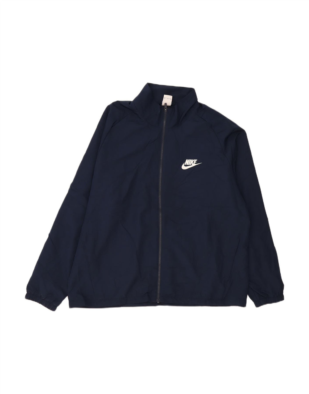 NIKE Mens Rain Jacket UK 44 2XL Navy Blue Polyester