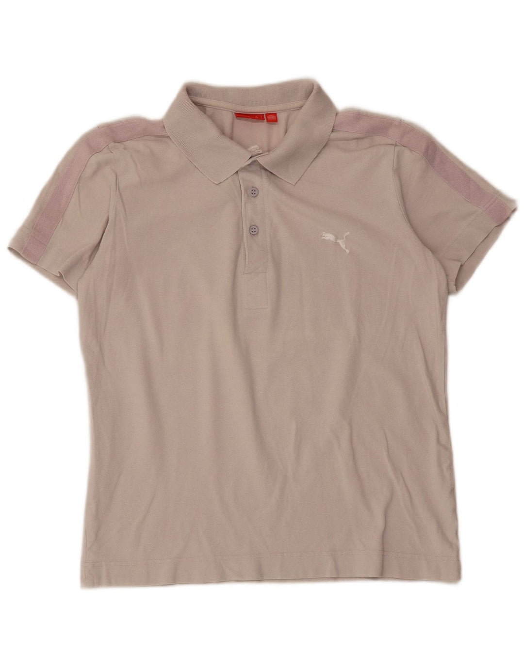 Puma Mens Polo Shirt Small Grey Colourblock