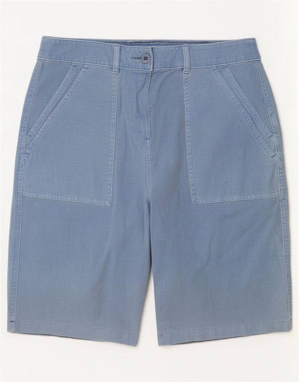 White Stuff Chino Shorts til kvinder UK 10 Small W28 Blue Cotton