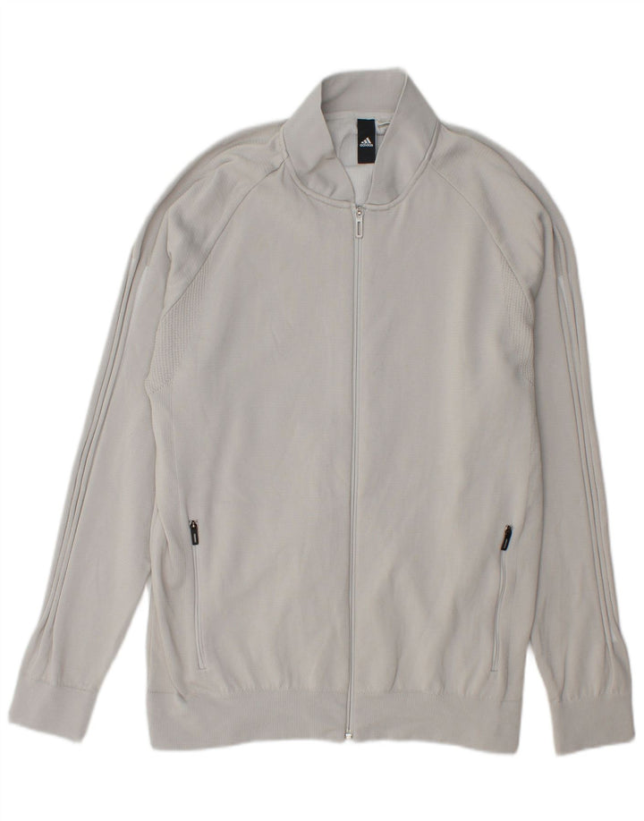 ADIDAS Mens Tracksuit Top Jacket Medium Grey