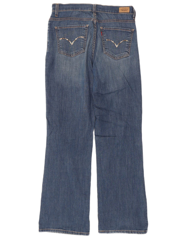 Jeansy Levi's Damskie 512 Idealnie wyszczuplające Bootcut US 8 Medium W30 L31 Niebieskie