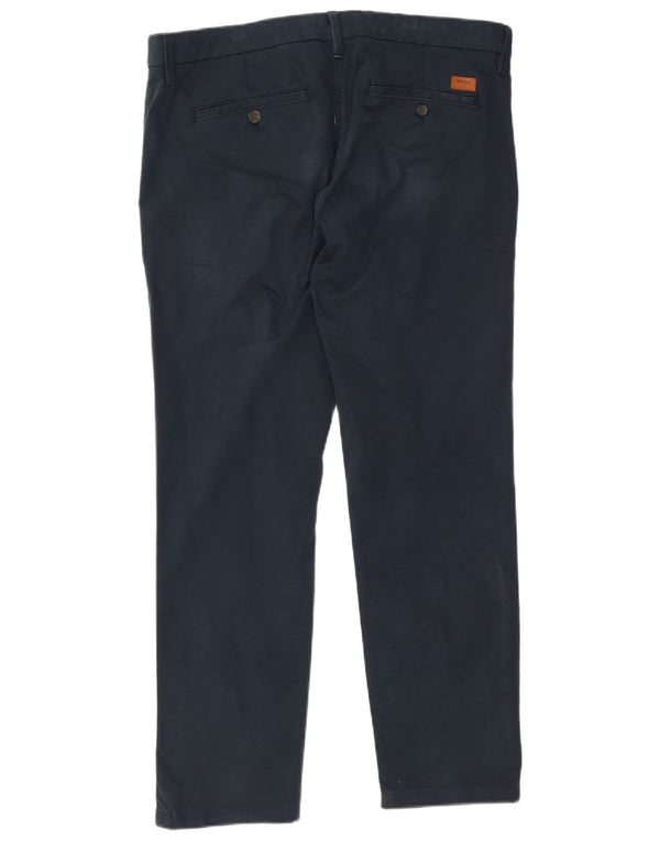 Timberland Pantalon Chino Droit Homme W36 L29 Bleu Marine Coton
