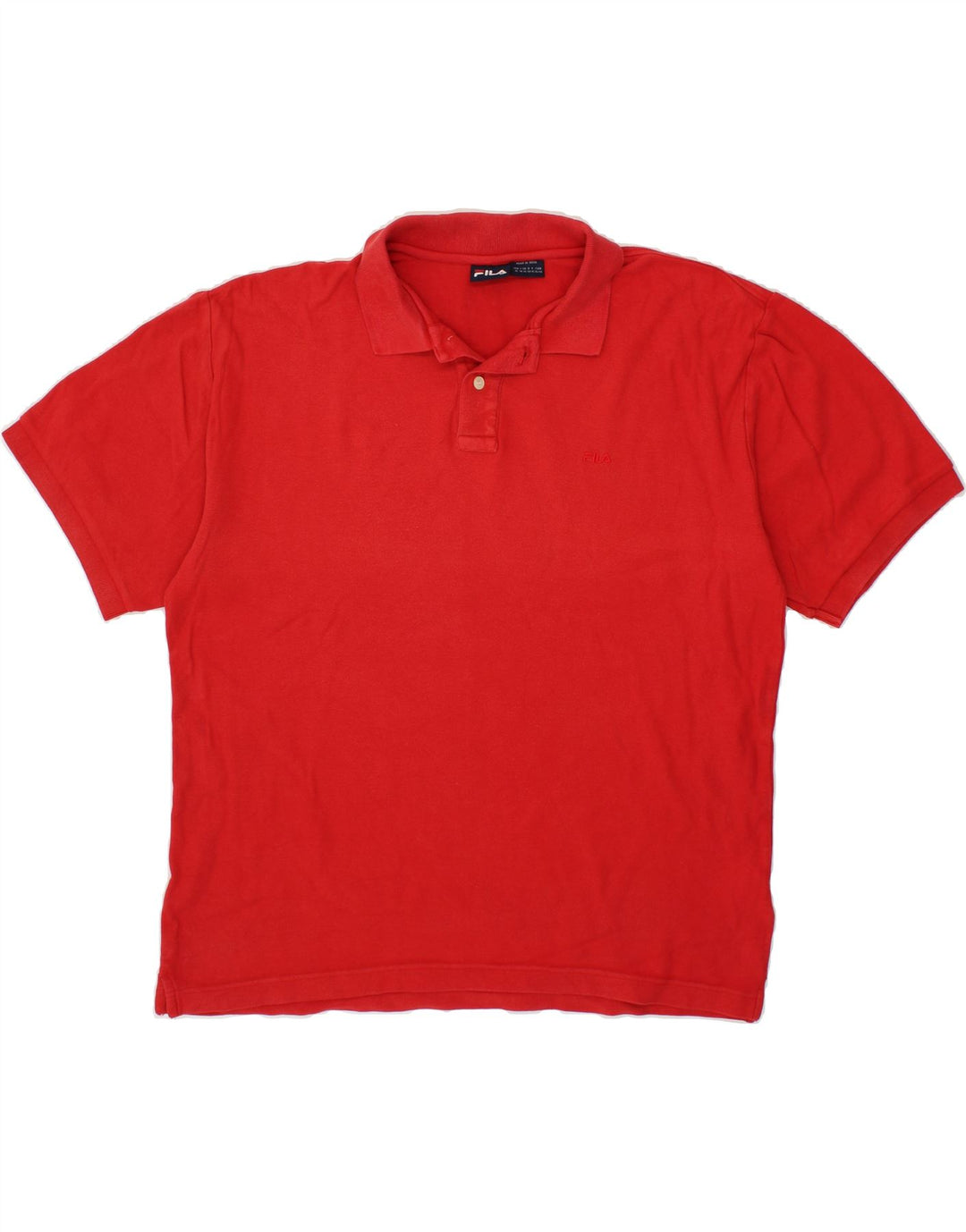 FILA Mens Polo Shirt XL Red Cotton Vintage Fila and Second-Hand Fila from Messina Hembry 